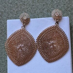 Gold Filigree Earrings